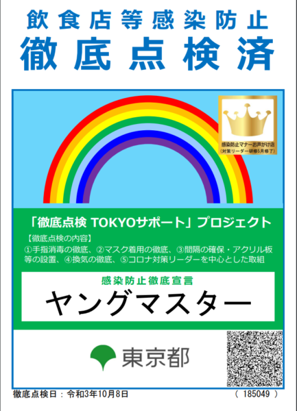 【コロナ点検】10月の営業スケジュール【無事クリア】